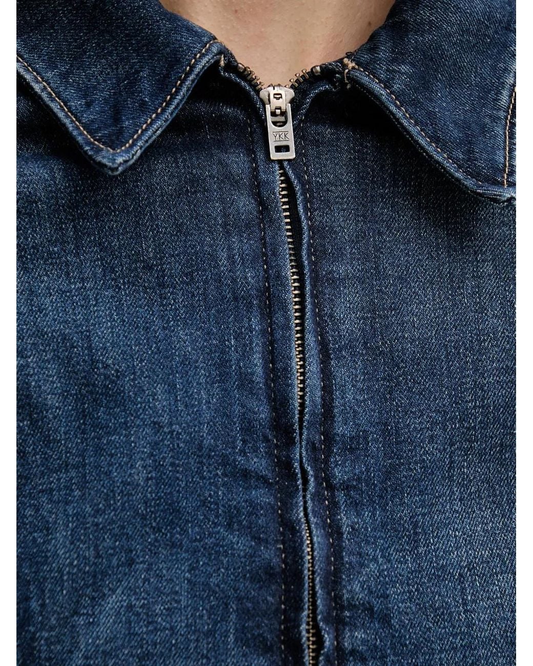 Levi's Blue Collared Zip Jacket