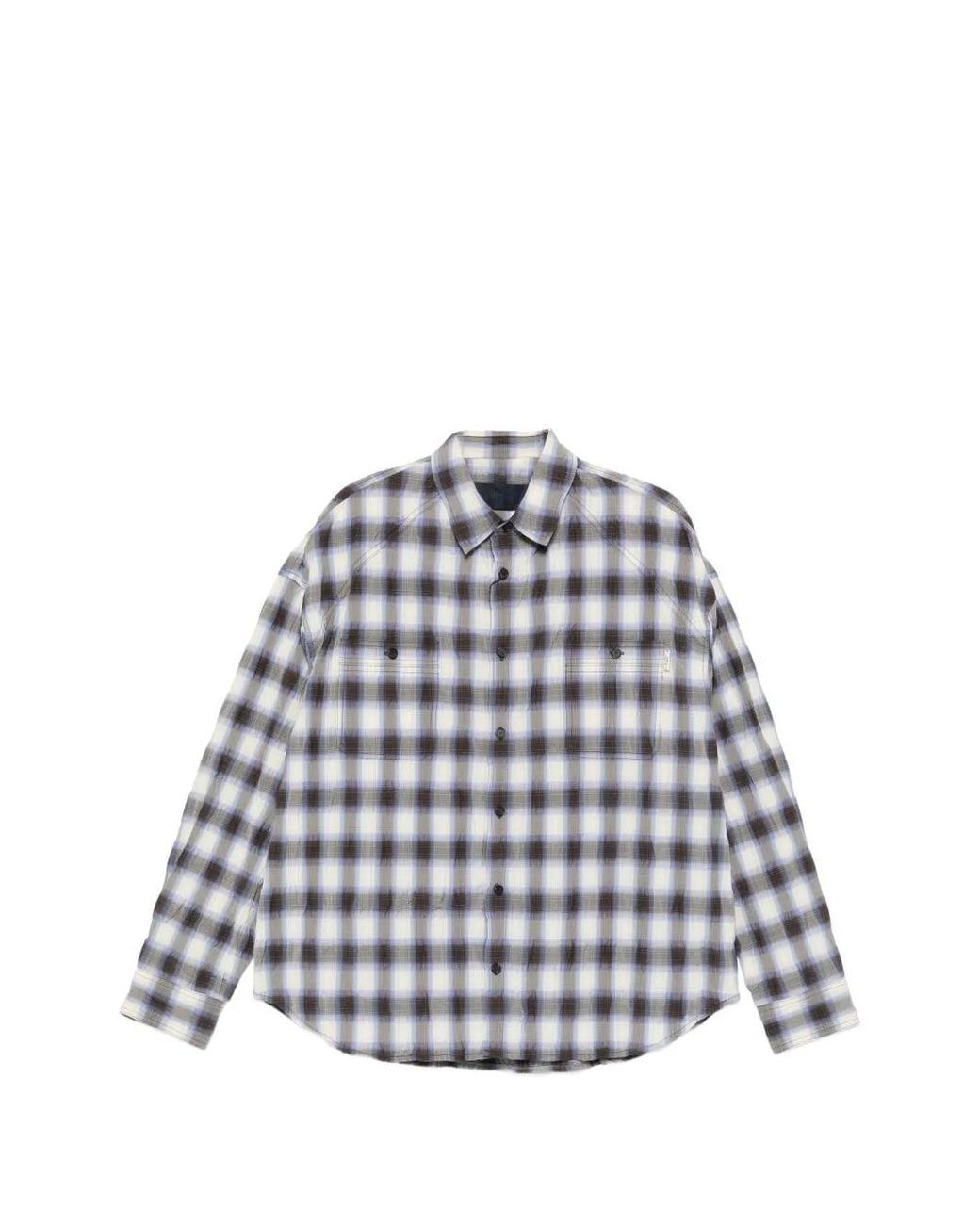 Juun.J White Check-Pattern Shirt for men