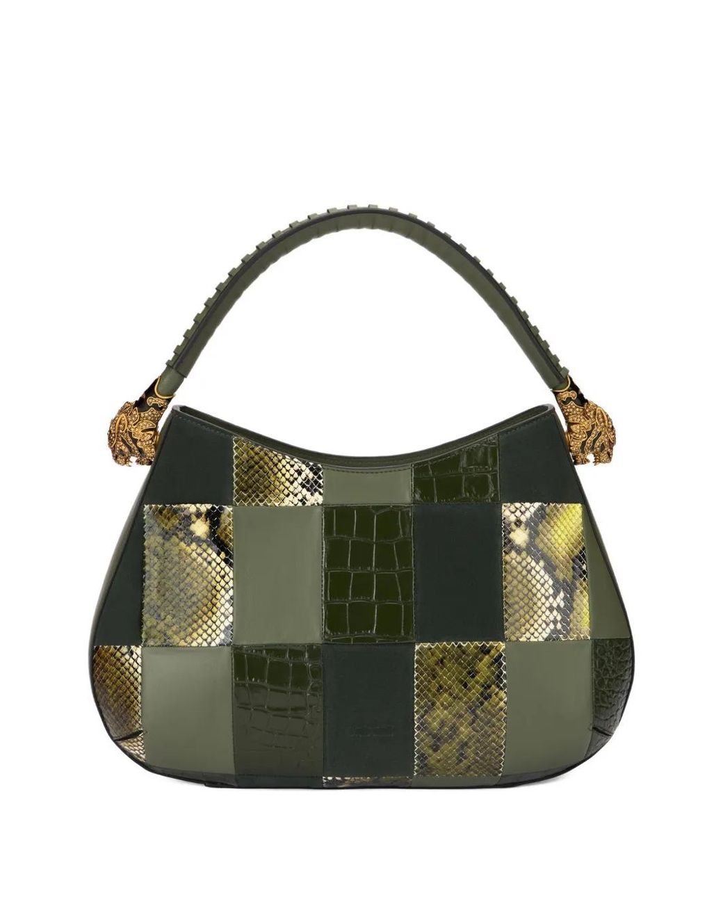 Roberto Cavalli Green Roar Tote Bag