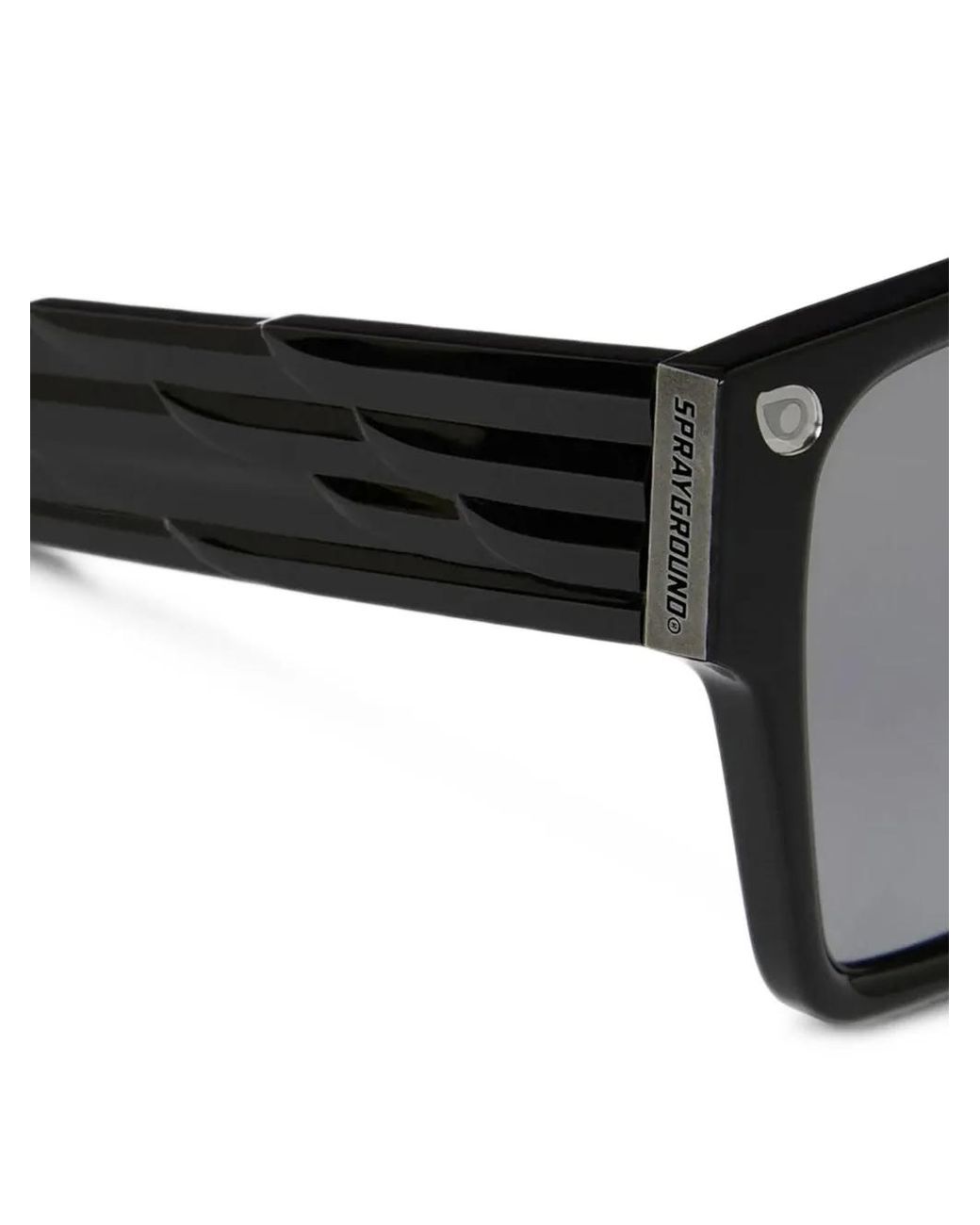 Sprayground Black Depth Vision Square-Frame Sunglasses for men