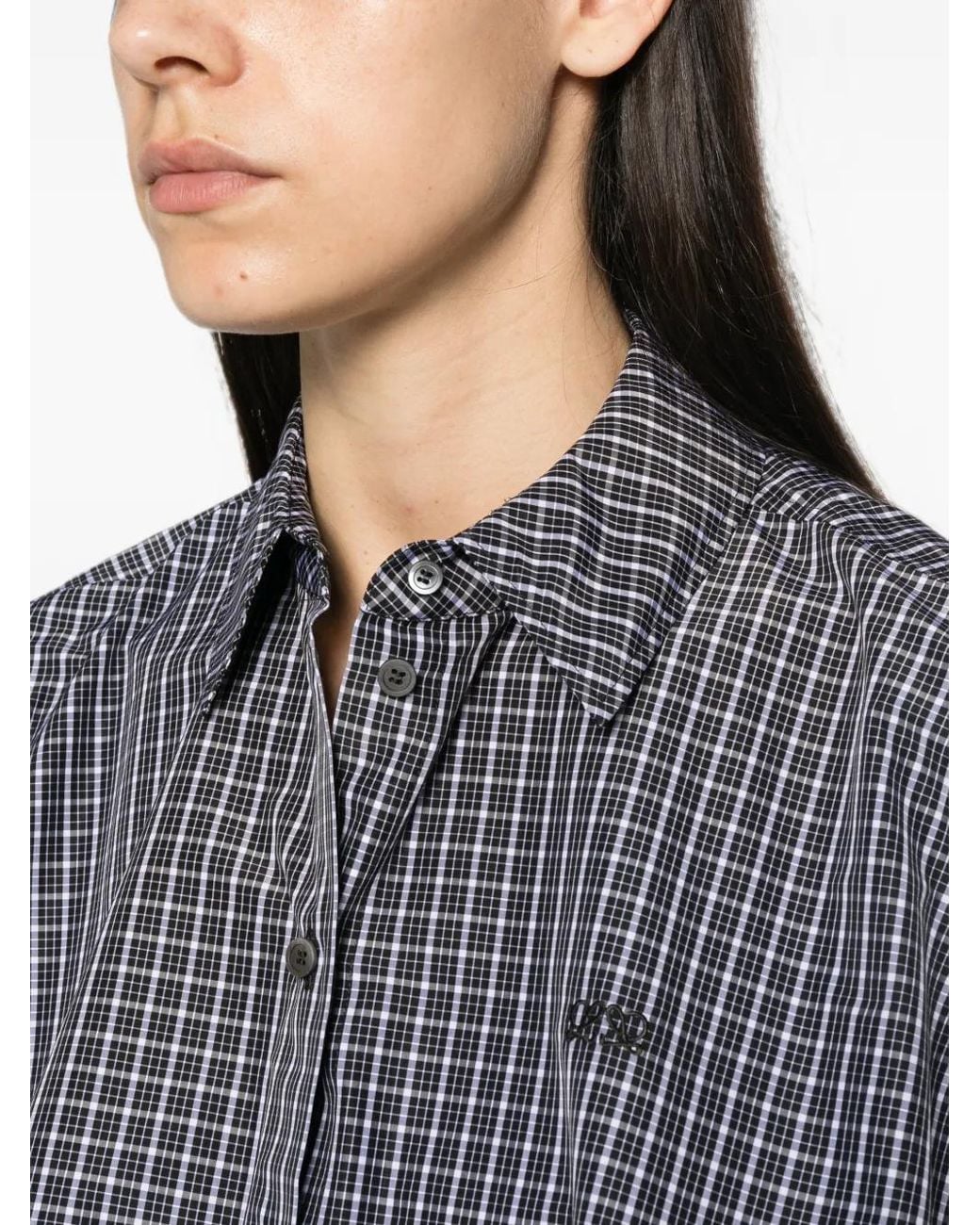 Loewe Gray Cotton Trapeze Shirt