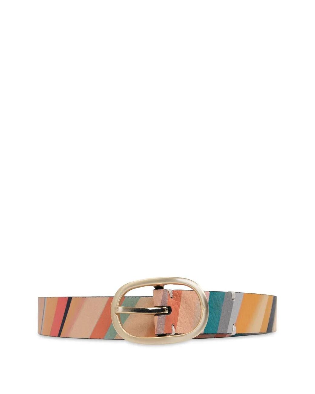 Paul Smith White Striped Belt