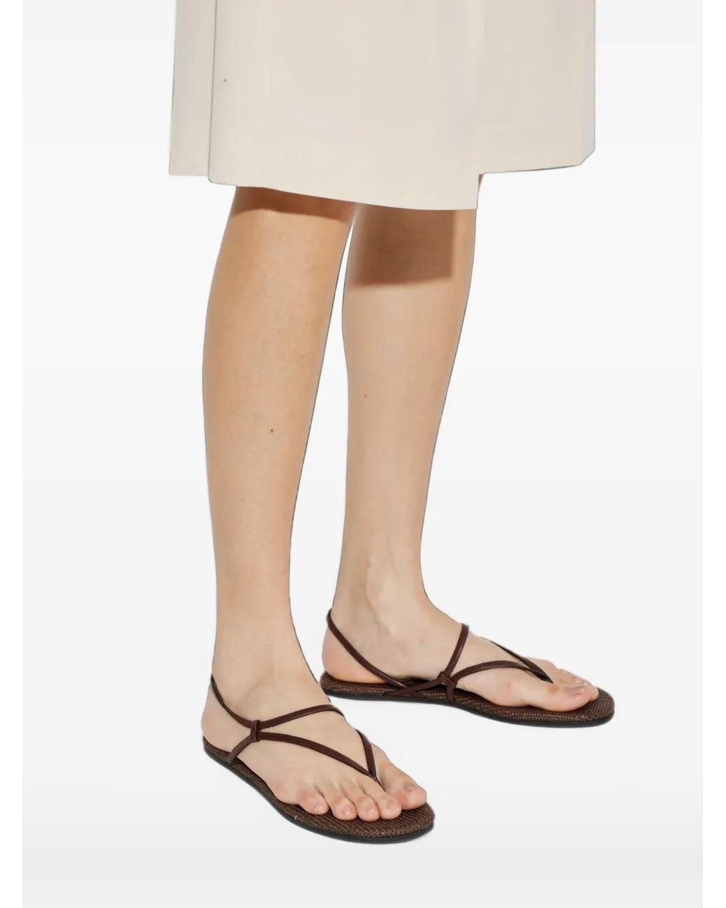 Neous White Lawan Leather Sandals