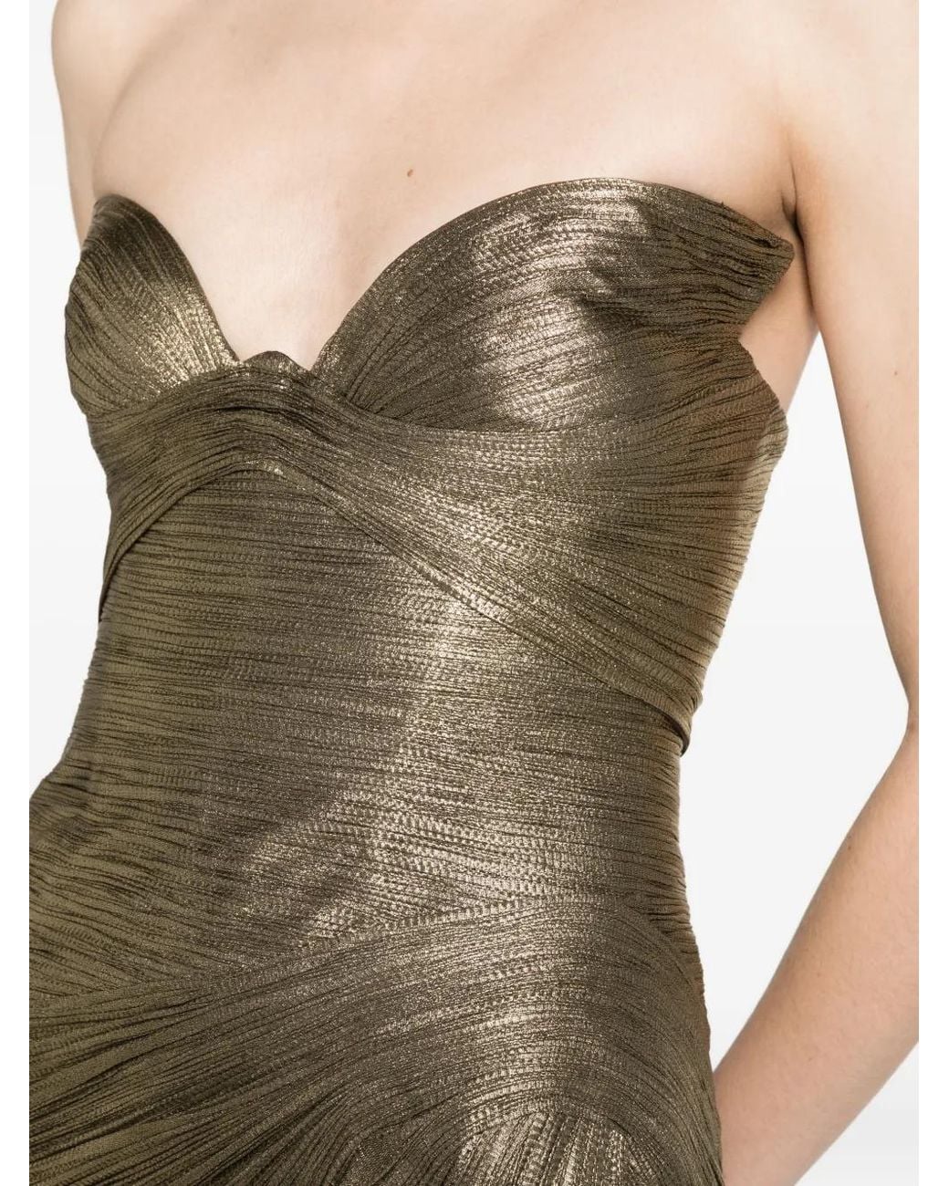 Maria Lucia Hohan Metallic Minerva Gown
