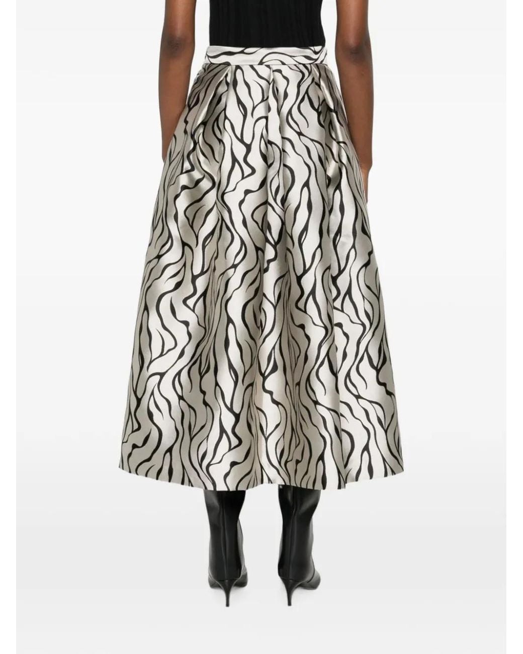 Lunatica Milano White Printed Skirt