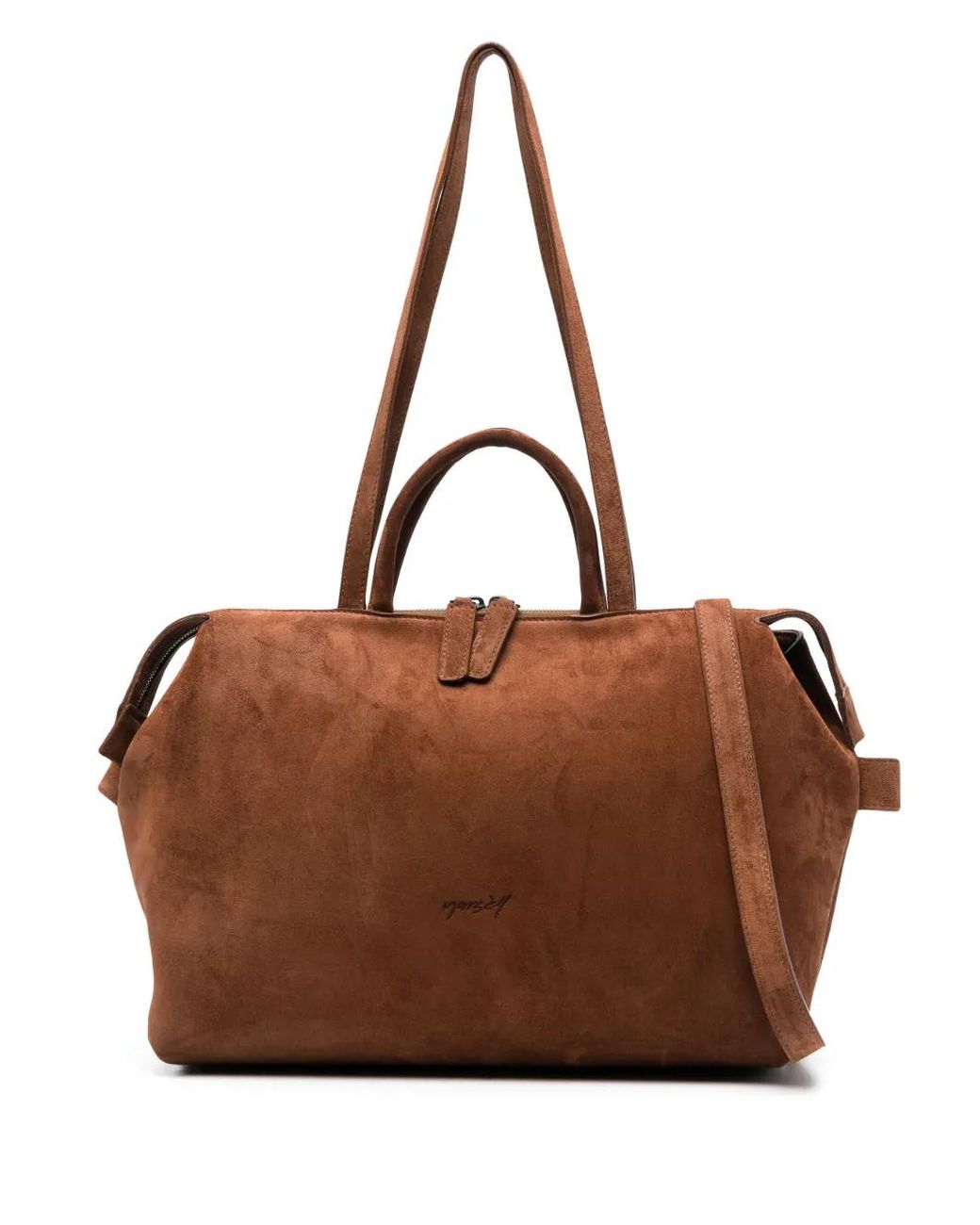 Marsèll Brown 4 Dritta Suede Tote Bag