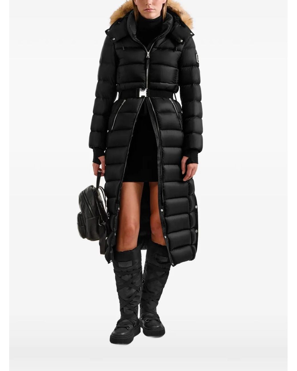 Rudsak Black Lilith Belted Down Coat