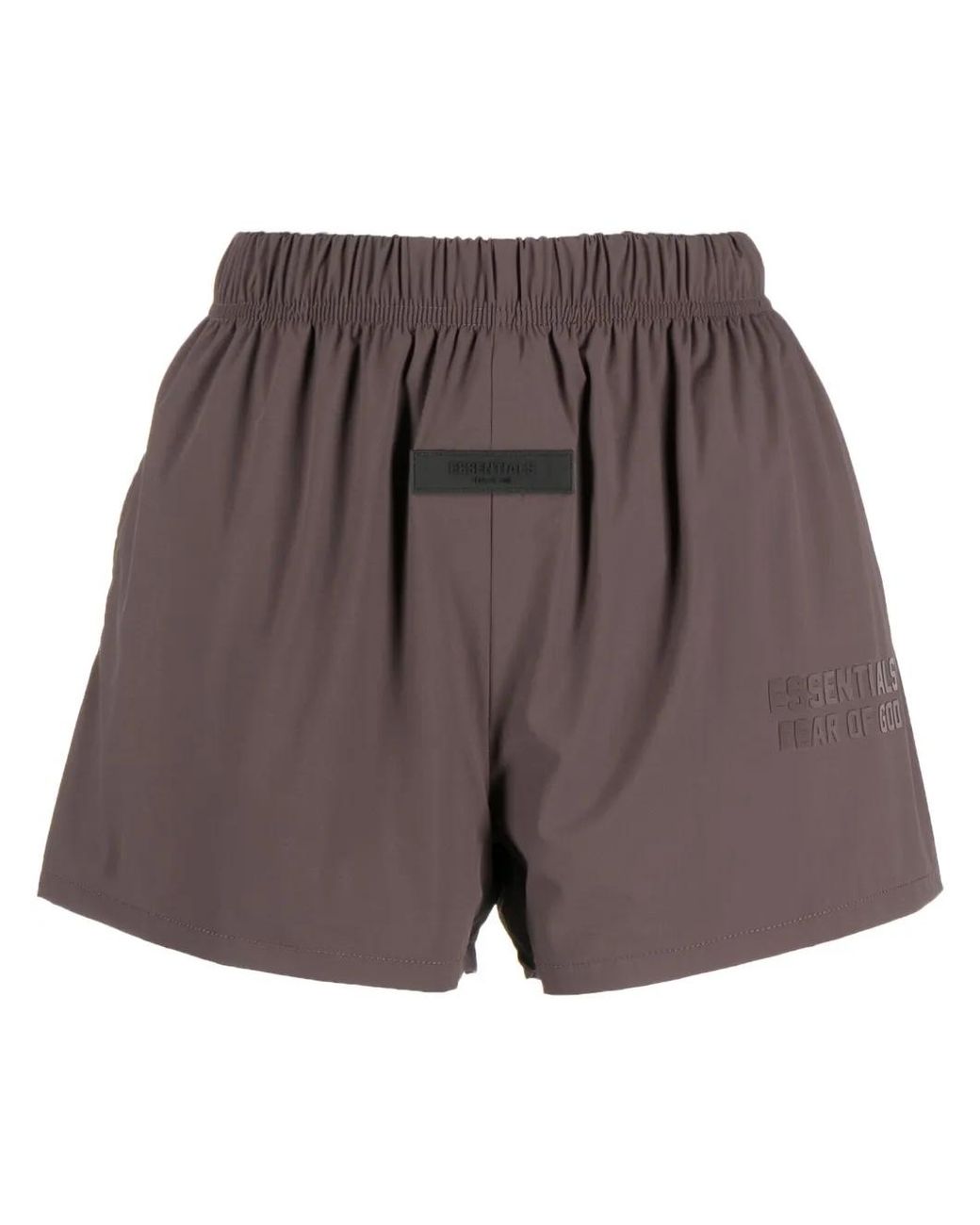 Fear Of God Purple Logo-Print Drawstring-Waist Shorts