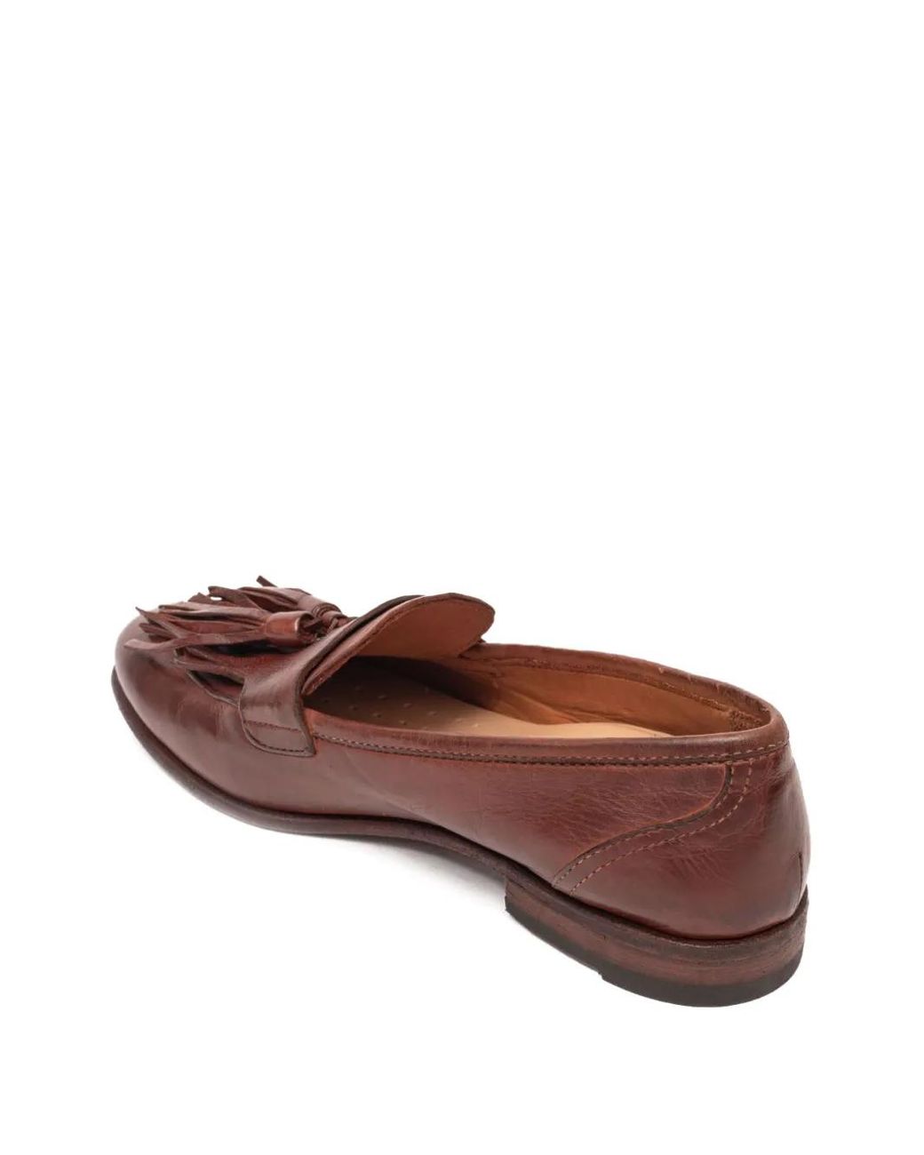 PAUL SILENCE Brown Tassel Leather Loafers