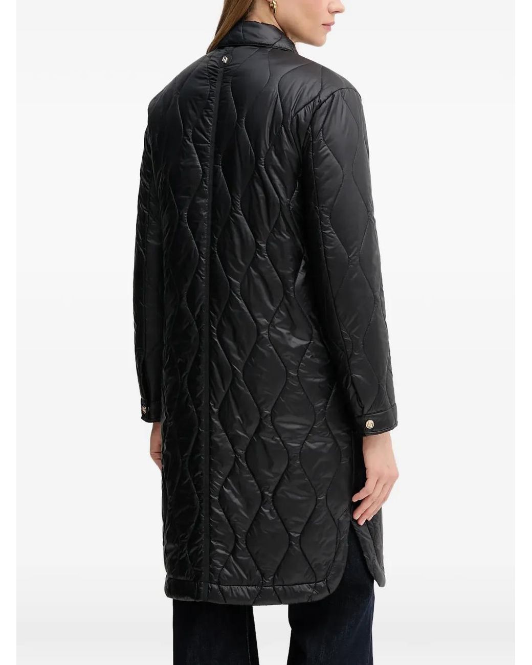 GAUDI Black Quilted Buttoned Jacket