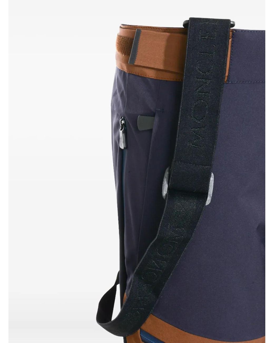 Moncler Black Zip-Up Suspender Pants for men