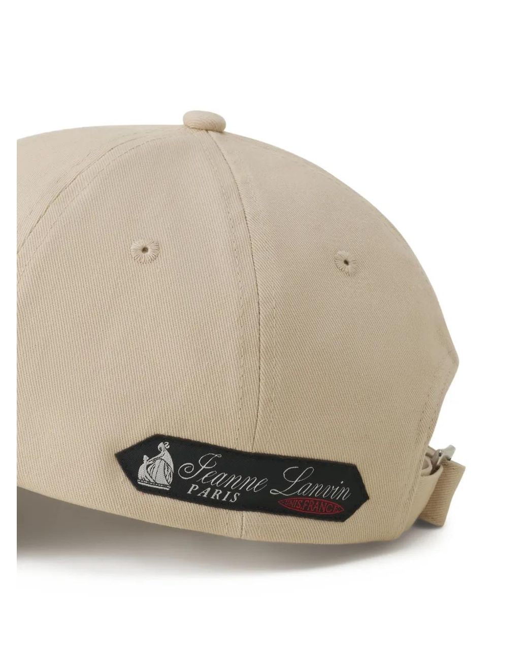 Lanvin Natural Logo-Patch Cap for men