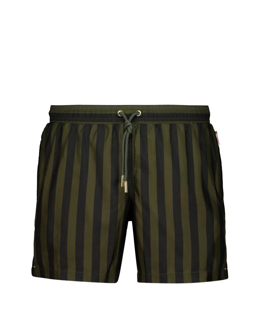 Orlebar Brown Green Boxer Stripe-Pattern Swim Shorts for men