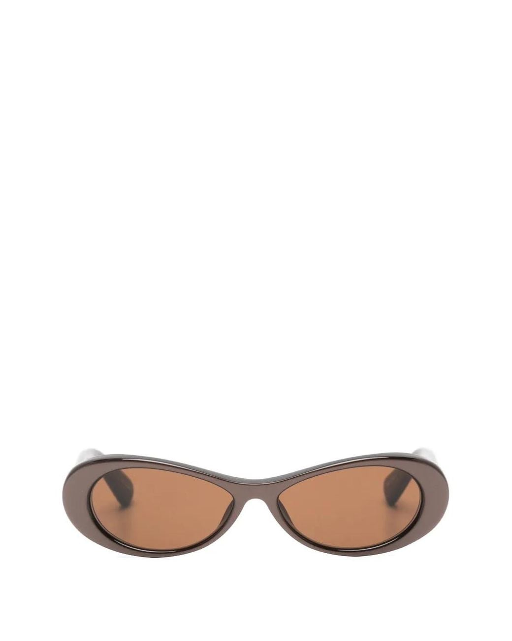 Jacquemus Brown Oval-Frame Sunglasses