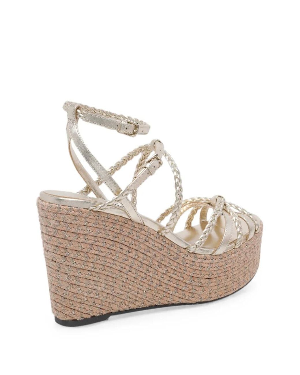 Jimmy Choo Natural Sandales Nyra À Bride Tressée