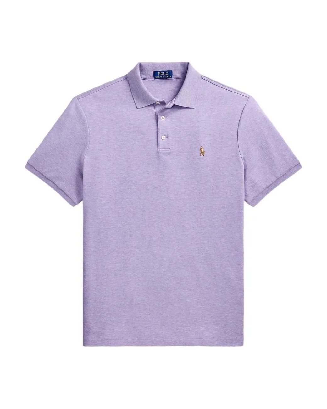 Polo Ralph Lauren Purple Short-Sleeve Polo Shirt for men