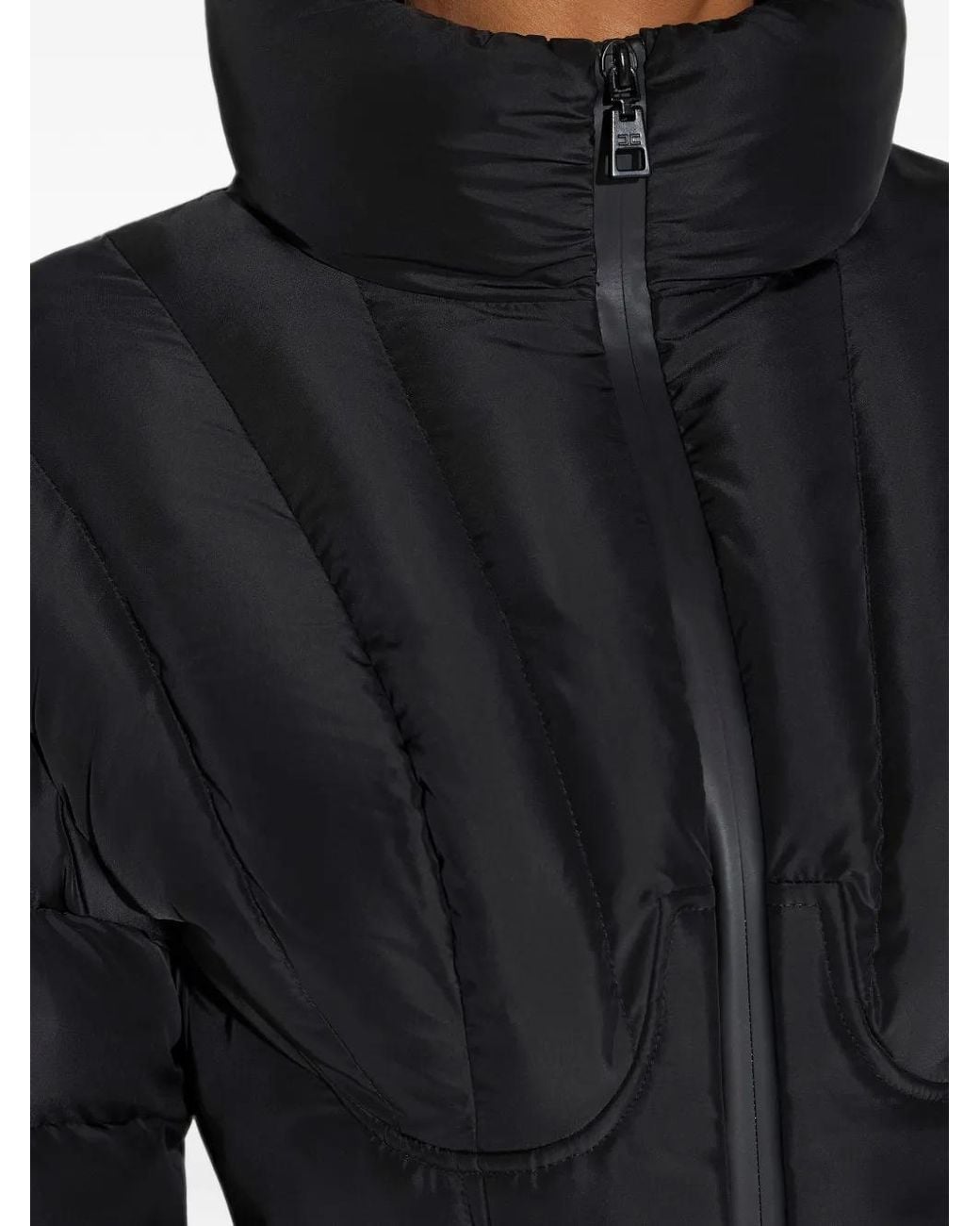 Elisabetta Franchi Blue Short Down Jacket