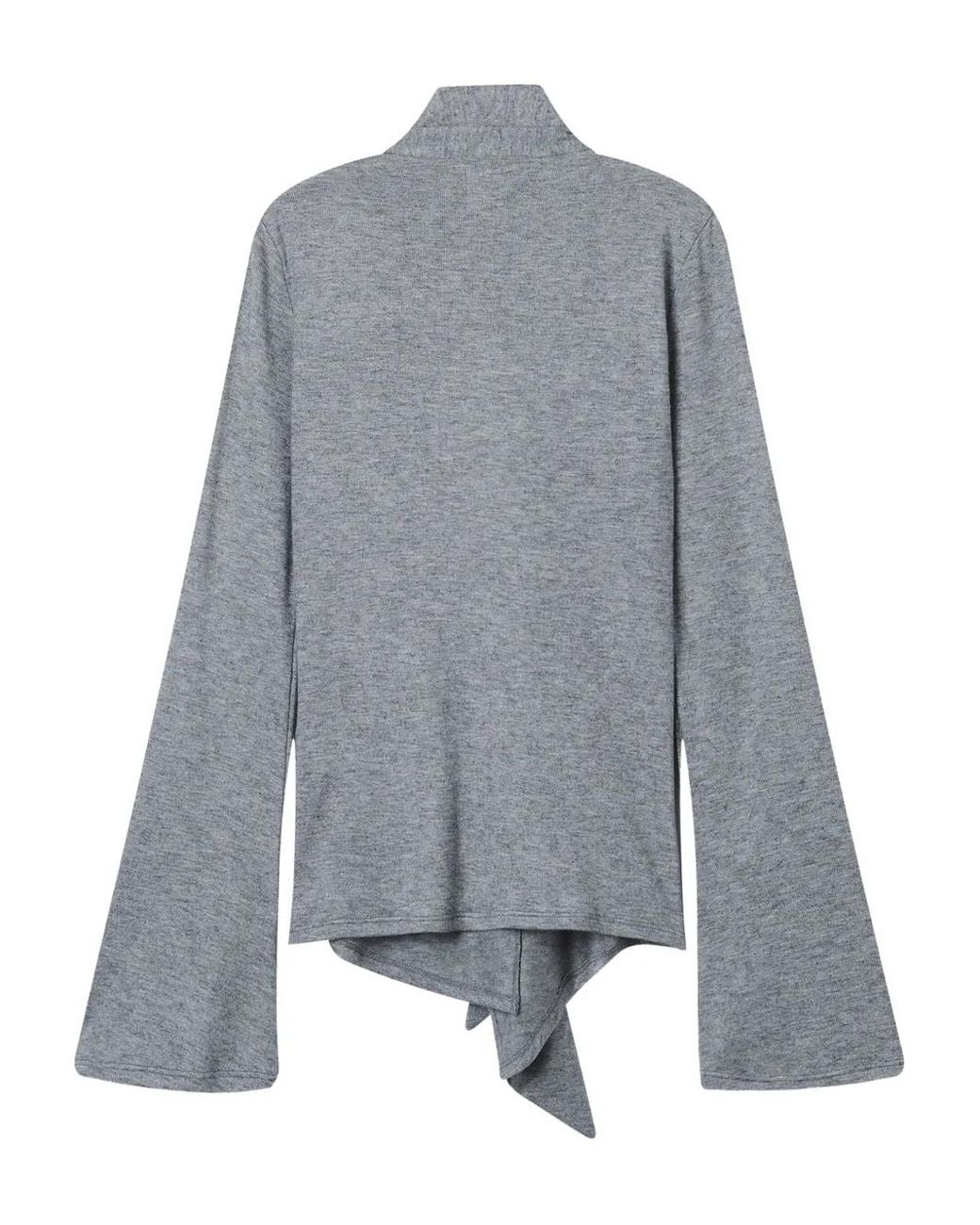 B+ AB Gray Tie Flared Top
