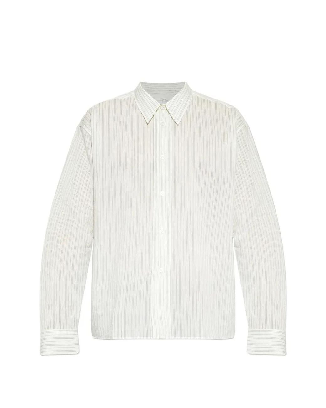 Studio Nicholson White Hal Striped Shirt for men