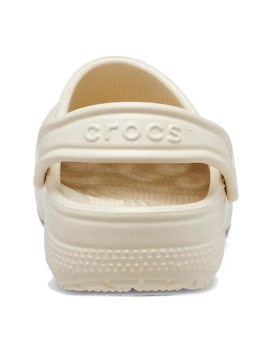 CROCSTM White Perforated Logo-Patch Clogs