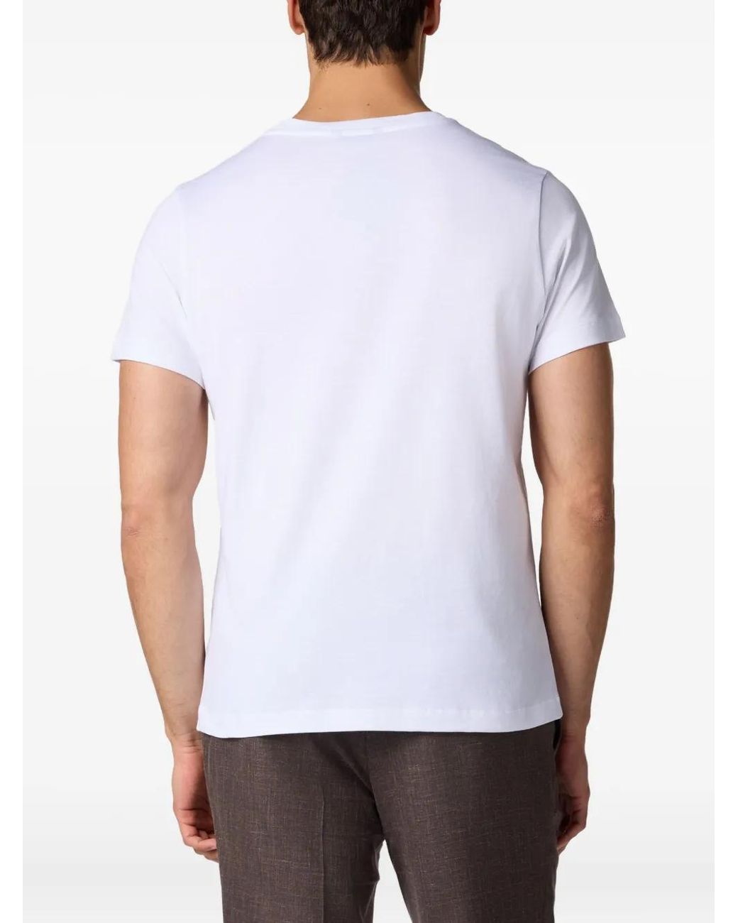 Brooks Brothers White Jersey T-Shirt for men