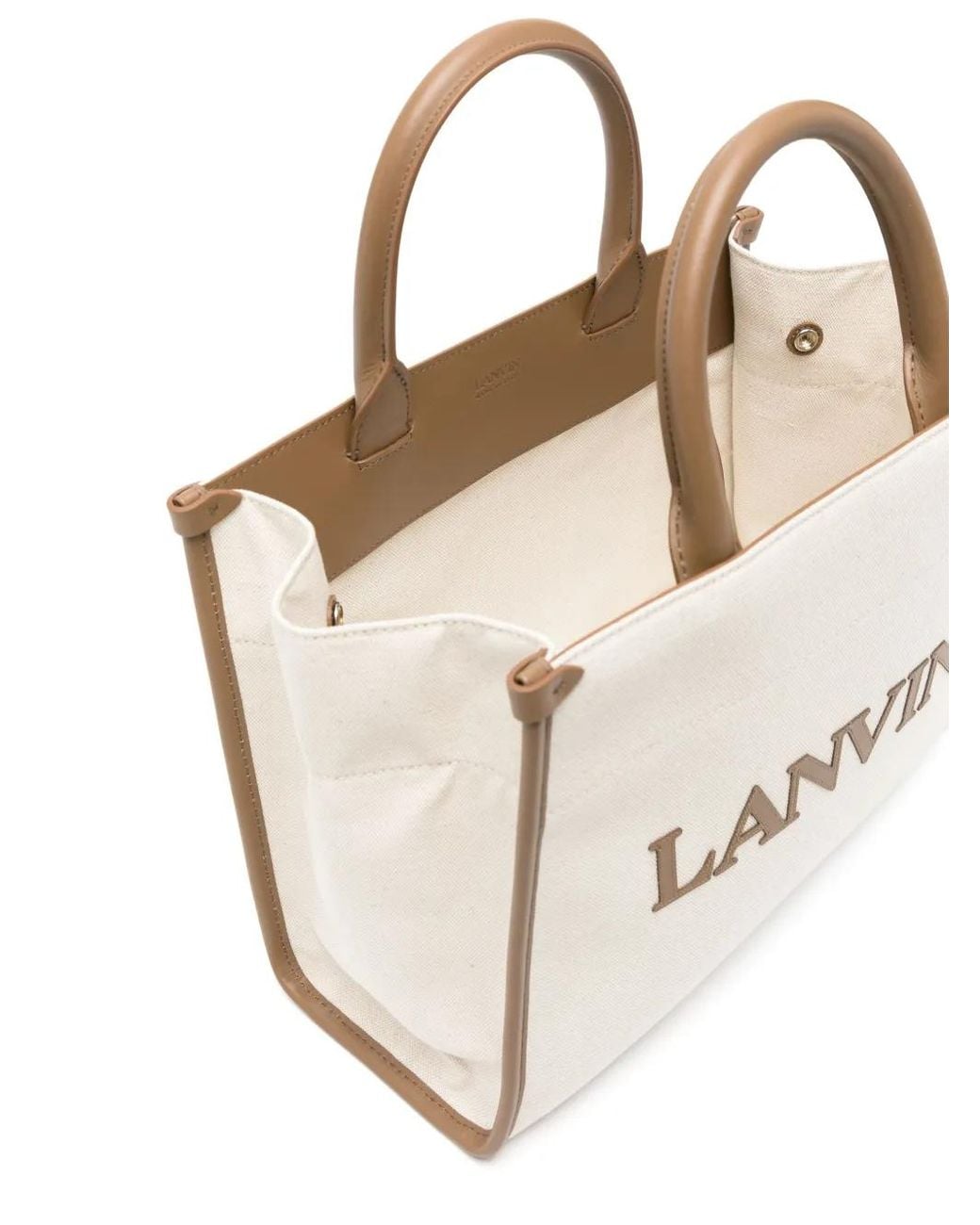 Lanvin Natural Small In&Out Tote Bag