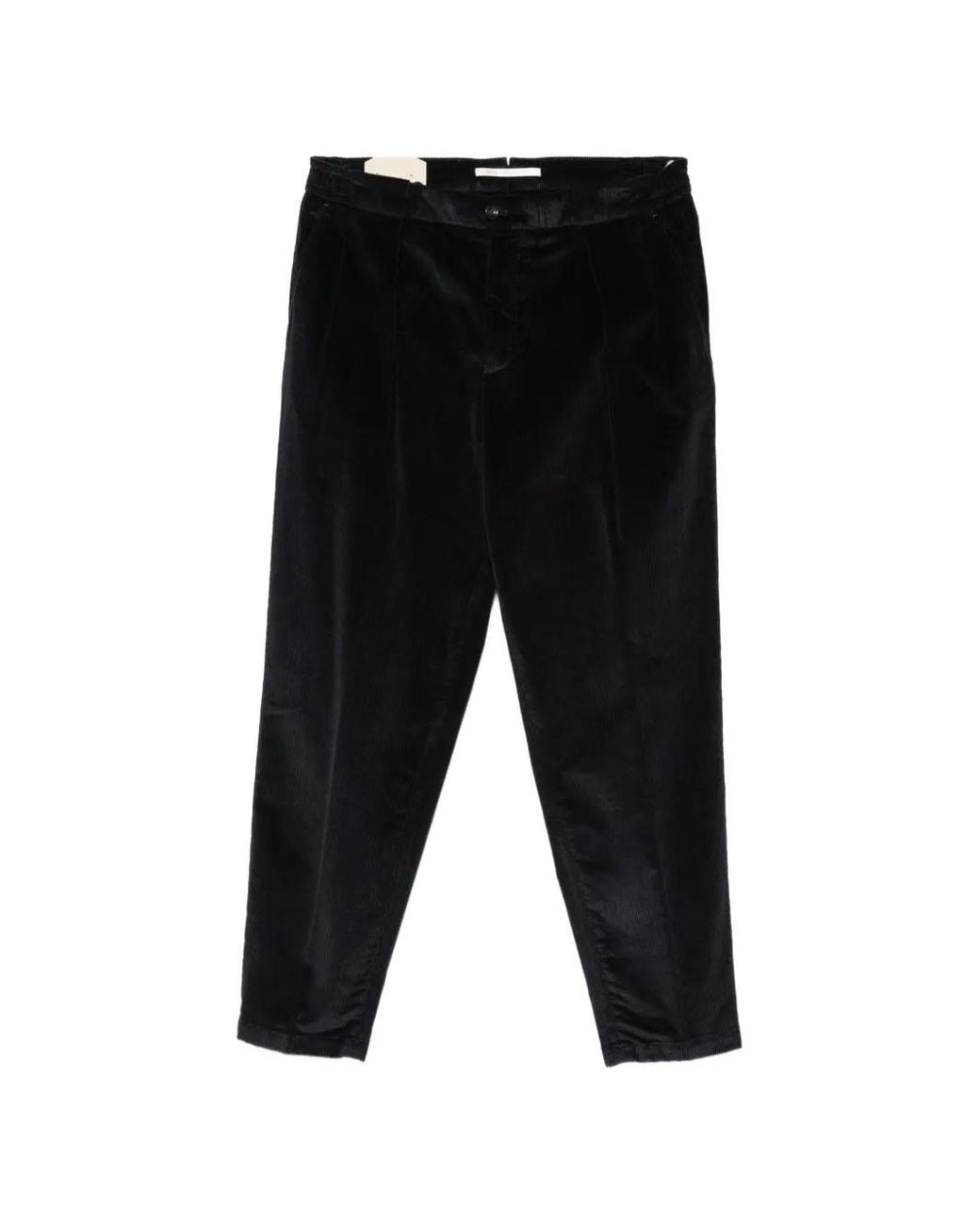 Briglia 1949 Black Portobello Corduroy Trousers for men