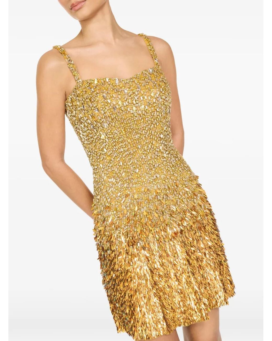 Jenny Packham Metallic Nima Dress