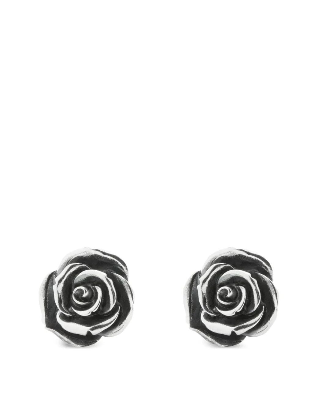 Emanuele Bicocchi White Rose Cufflinks