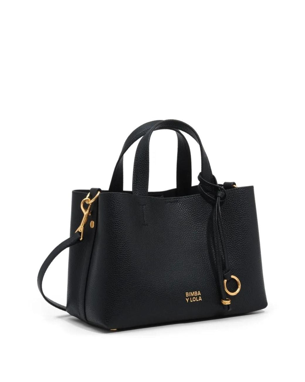 Bimba Y Lola Black Medium Chihuahua Tote Bag