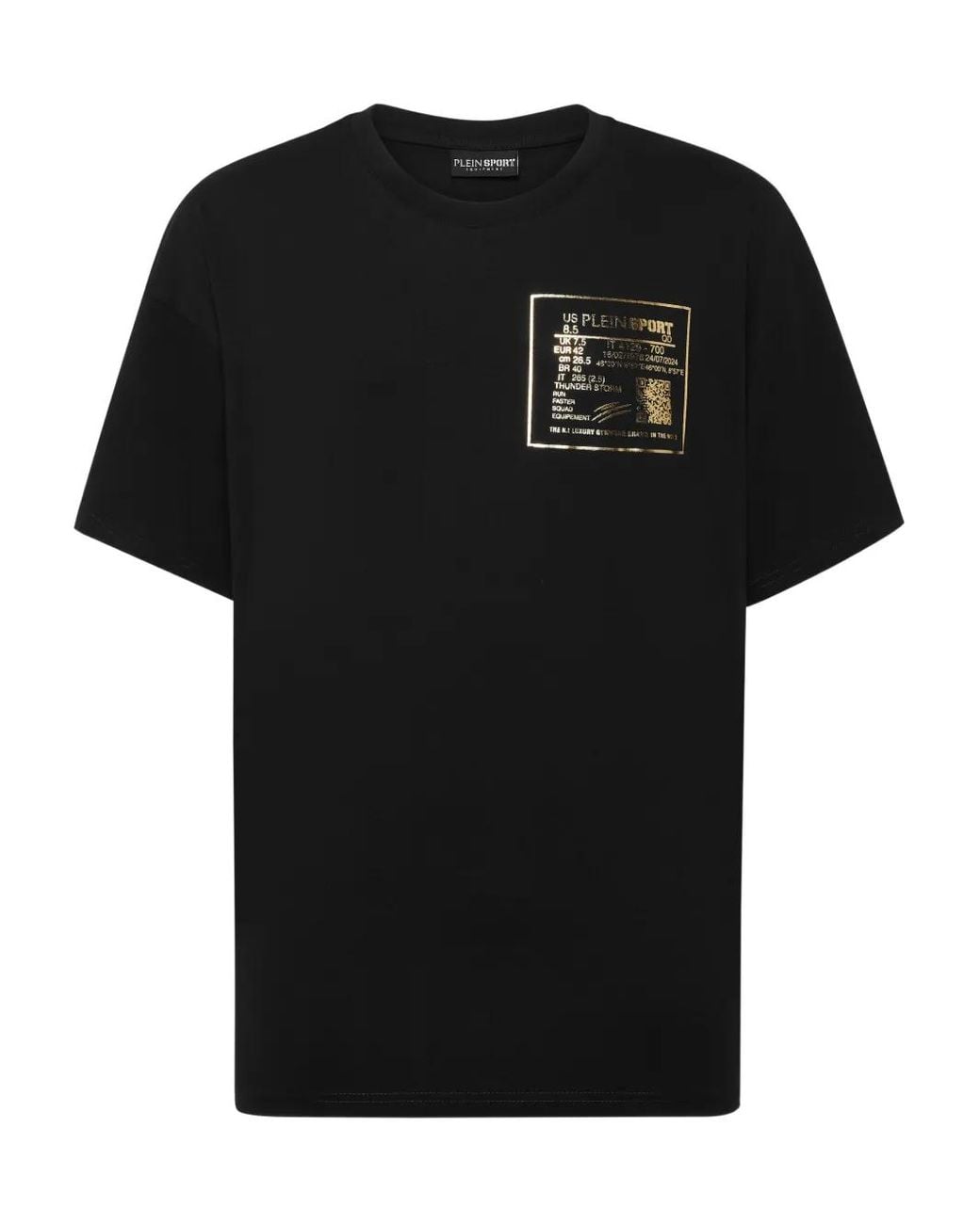 Philipp Plein Black Detail Cotton T-Shirt for men