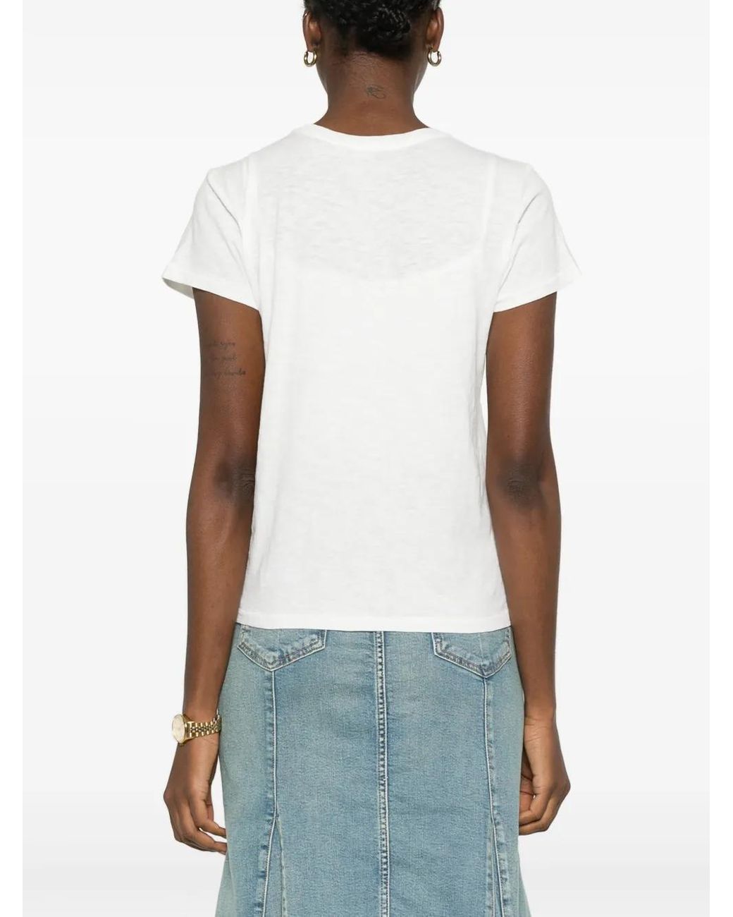 Polo Ralph Lauren White Logo-Embroidered Cotton T-Shirt