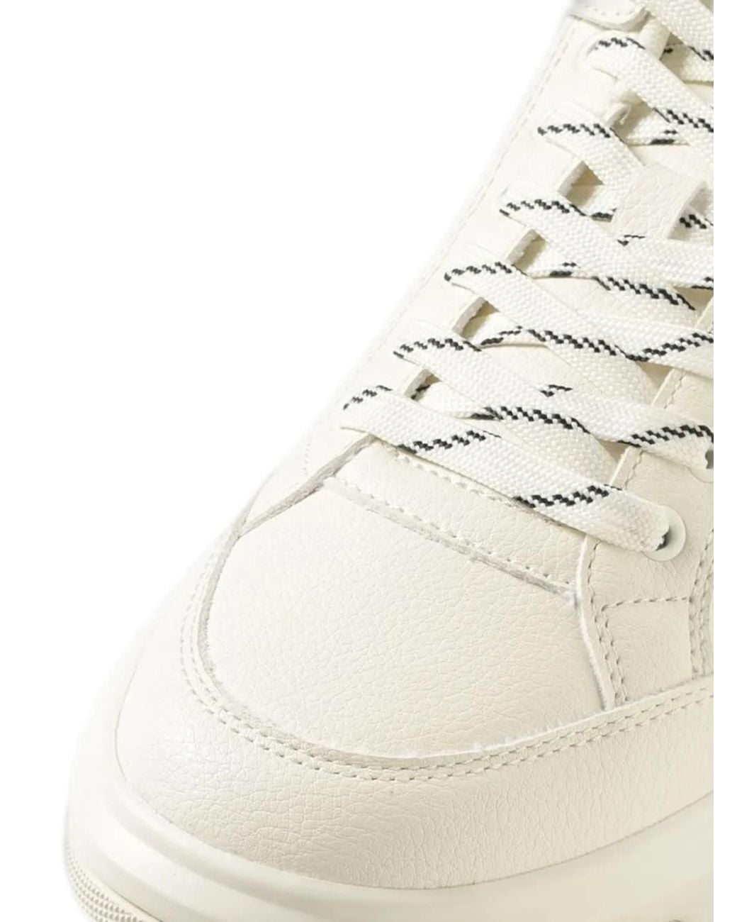Emporio Armani White Urban Chic Suede Sneakers for men
