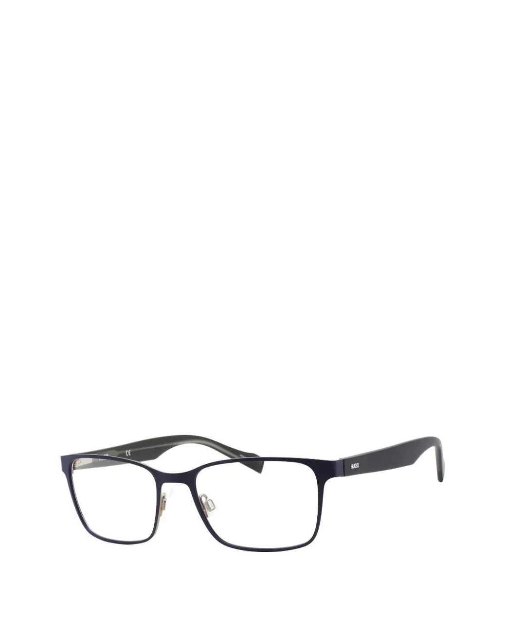 HUGO Blue Rectangle-Frame Glasses for men