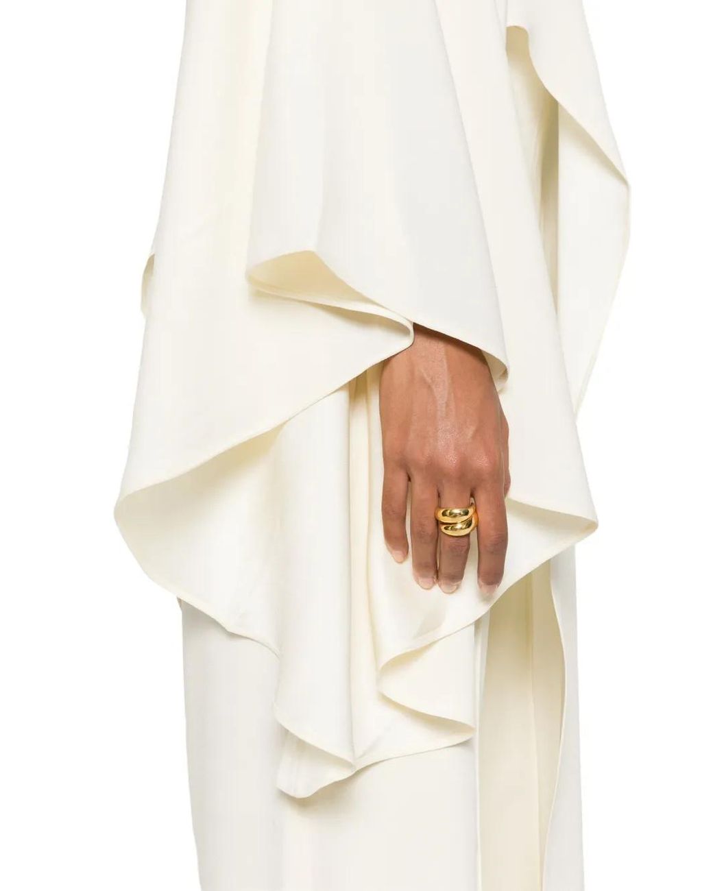 ‎Taller Marmo White Panaro Asymmetrical Blouse