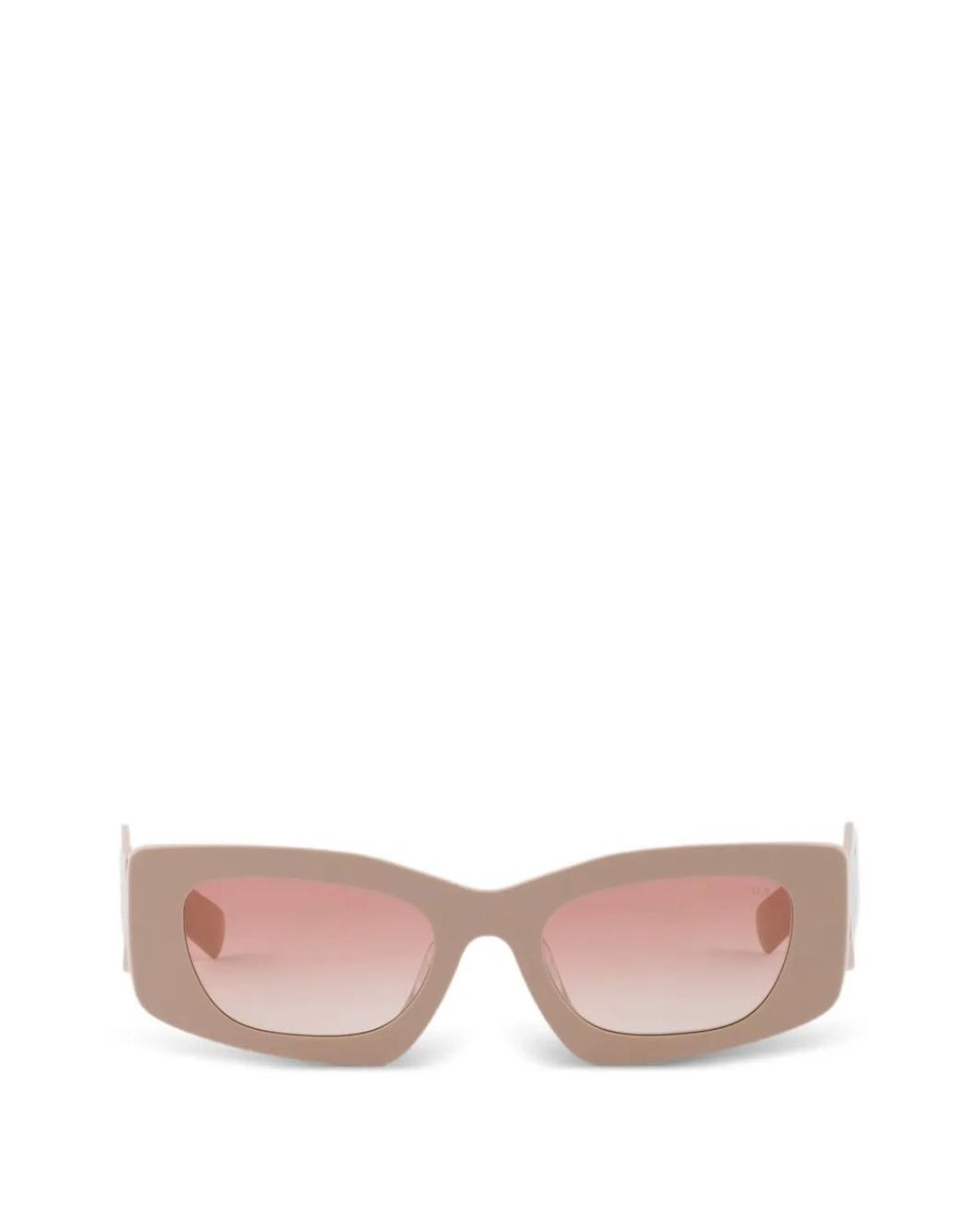 Prada Pink Sunglasses With Triangle Logo
