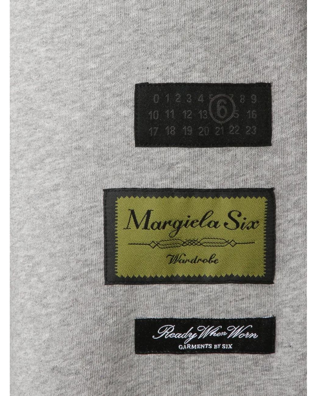 MM6 by Maison Margiela Gray Patch-Pocket Track Pants for men