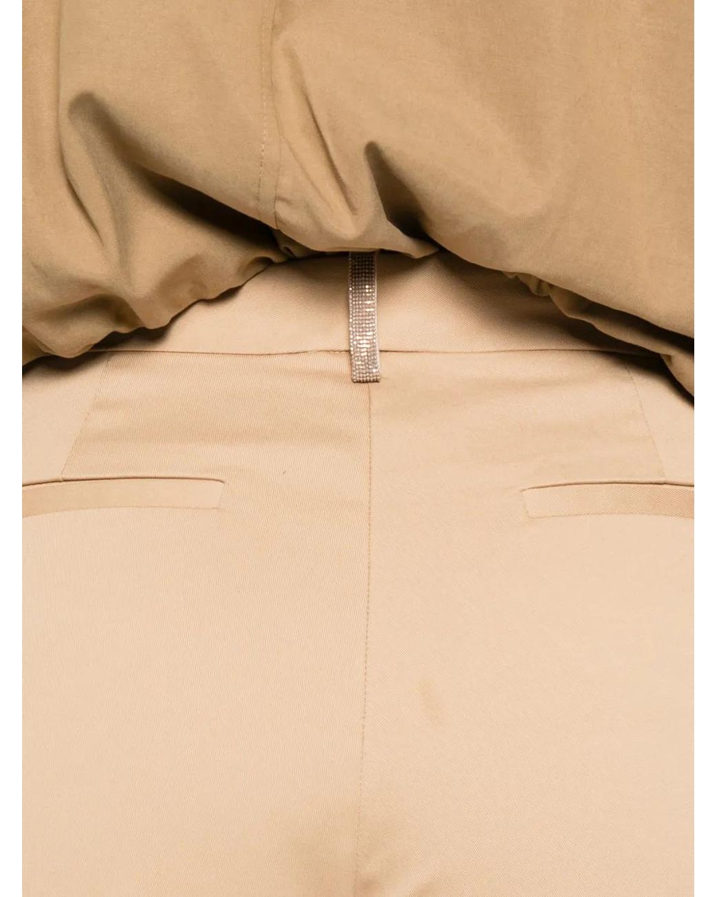 Fabiana Filippi White Pressed-Stud Trousers