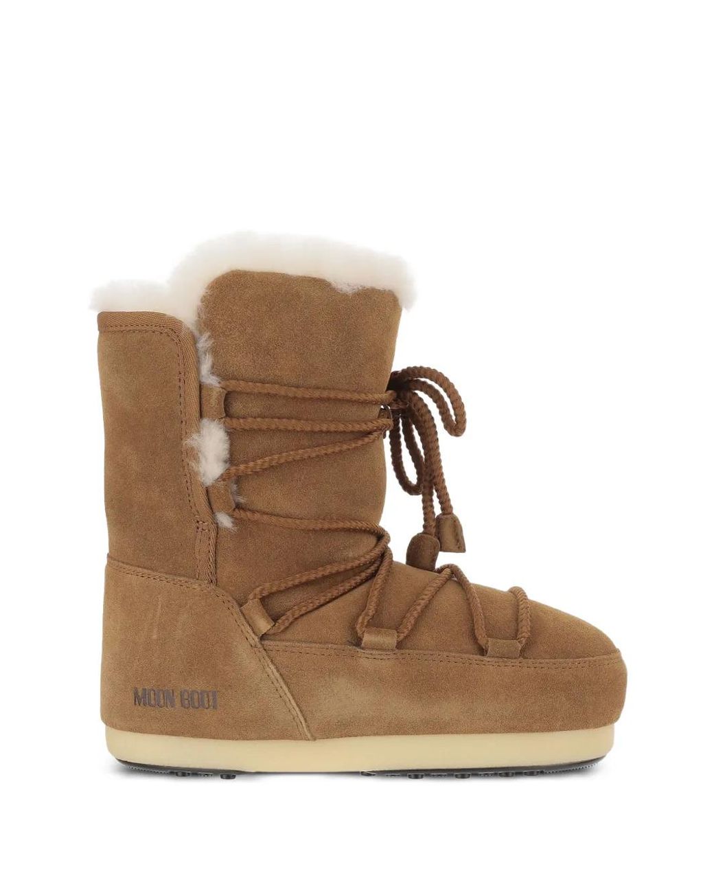 Moon Boot Brown Stiefel Mit Shearling