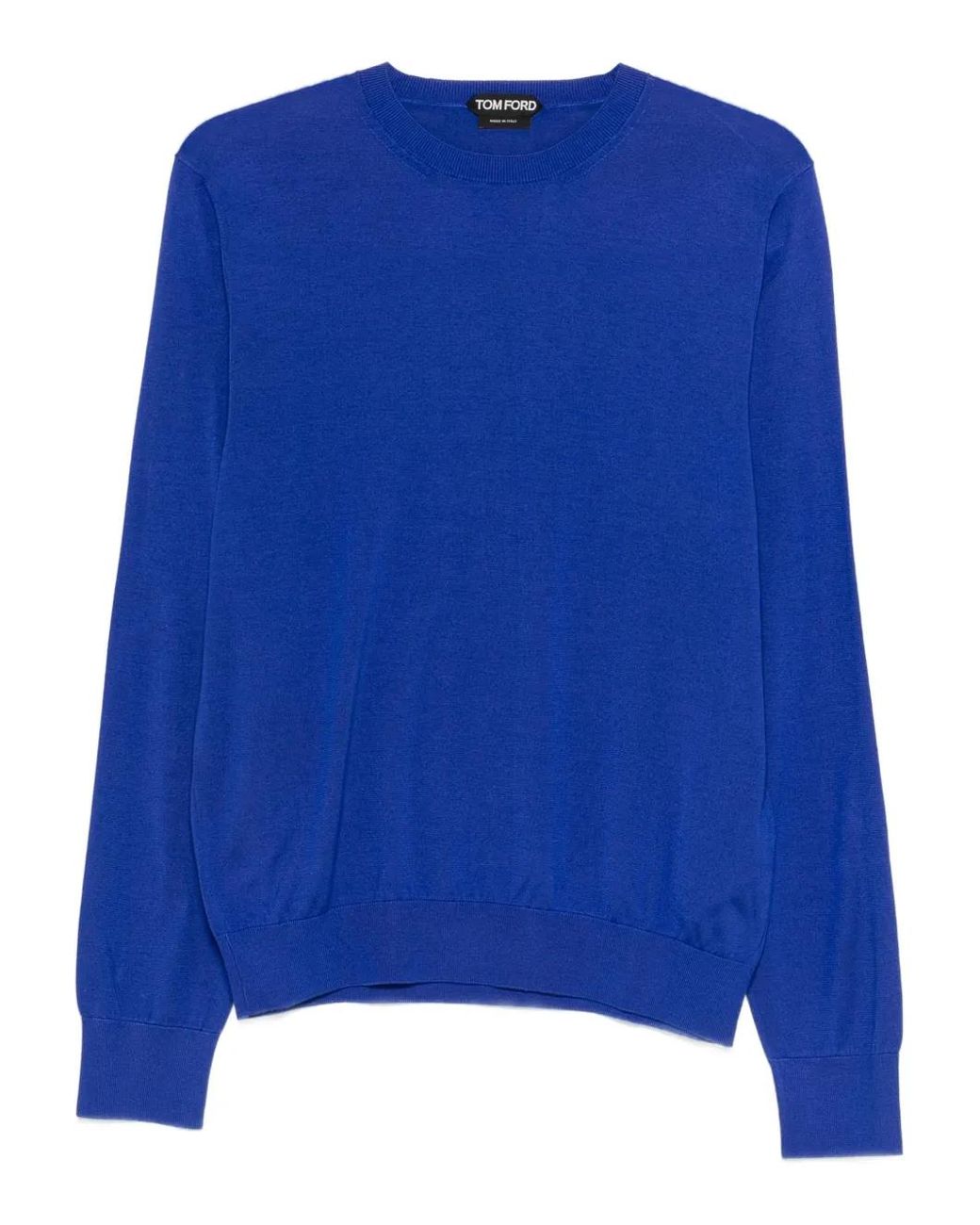 Tom Ford Blue Long-Sleeve Crew-Neck Sweater for men