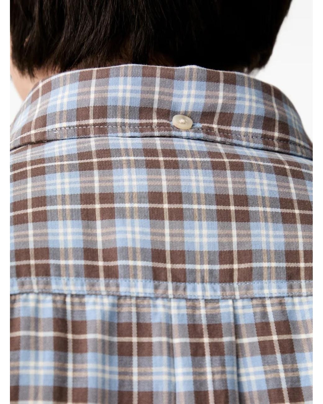 Les Deux Gray Check-Pattern Button-Down Shirt for men