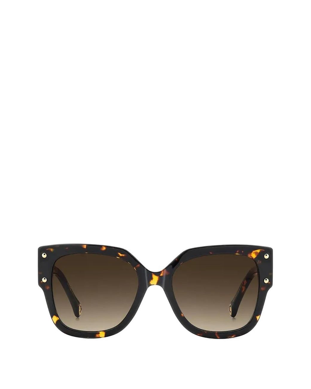 Carolina Herrera Gray Tortoiseshell-Effect Sunglasses