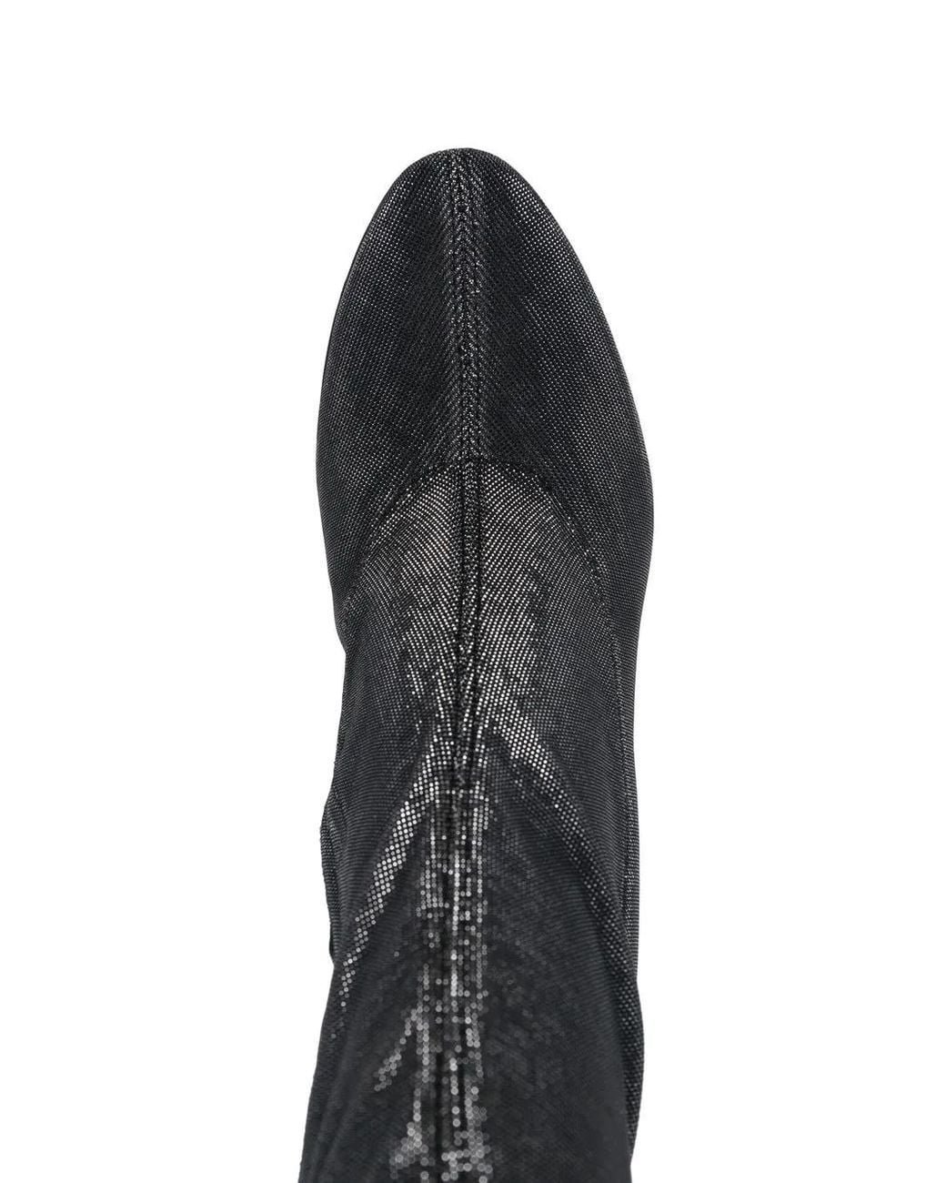 Giuseppe Zanotti Black Leather Heel Ankle Boots