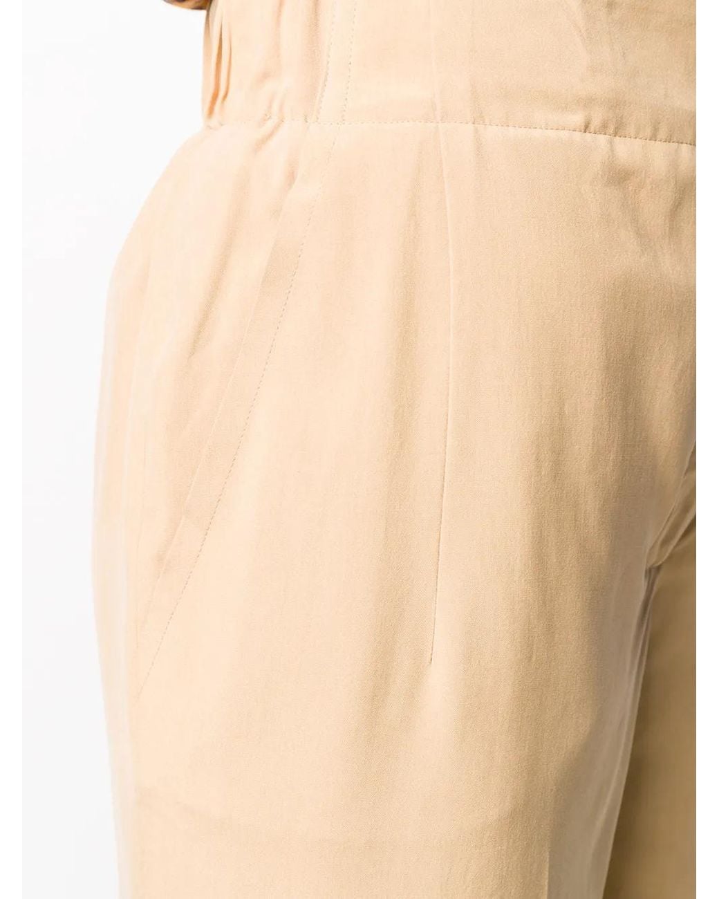 Ferragamo Natural Straight-Leg Trousers