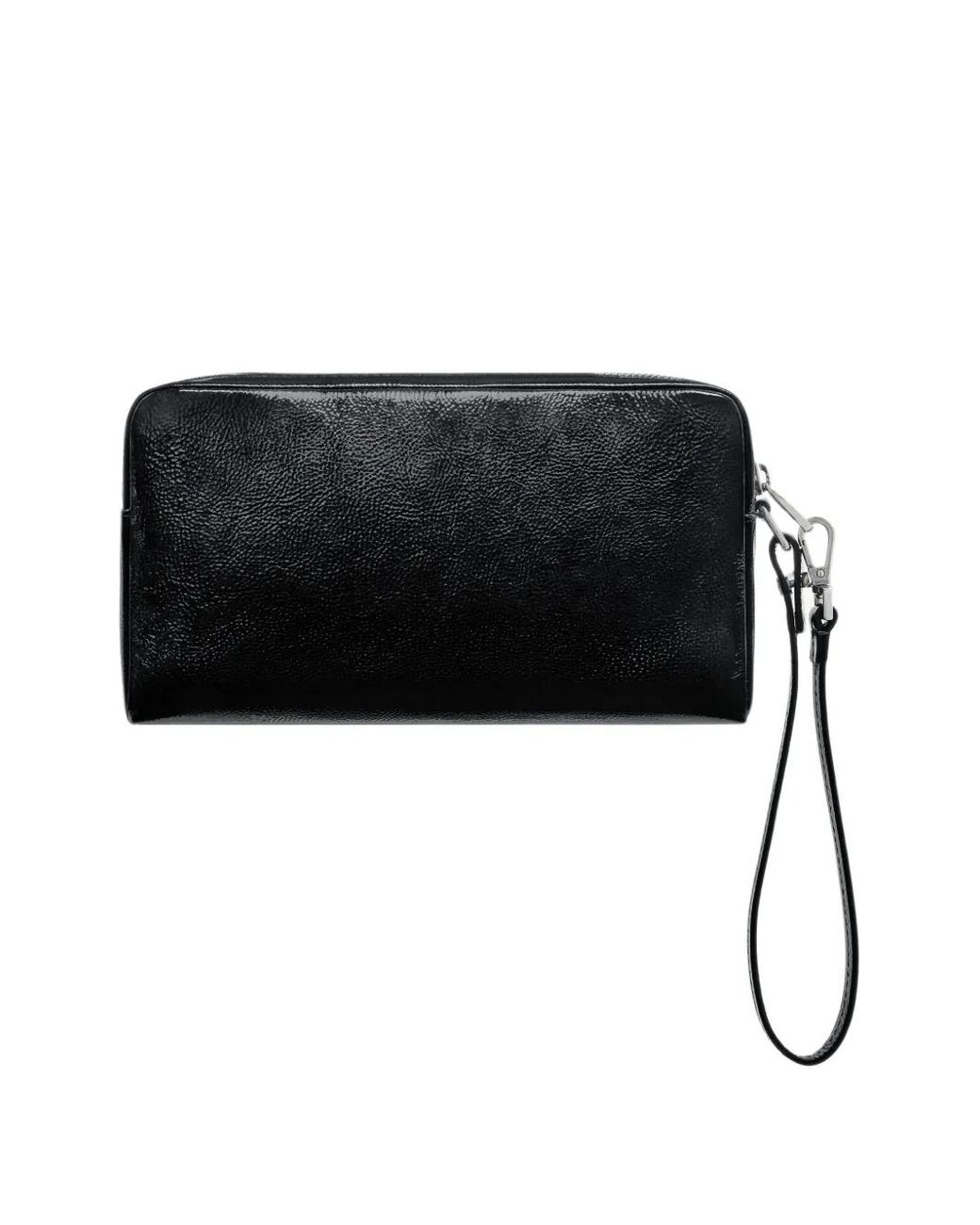Courreges Black Naplack Logo-Plaque Mini Bag