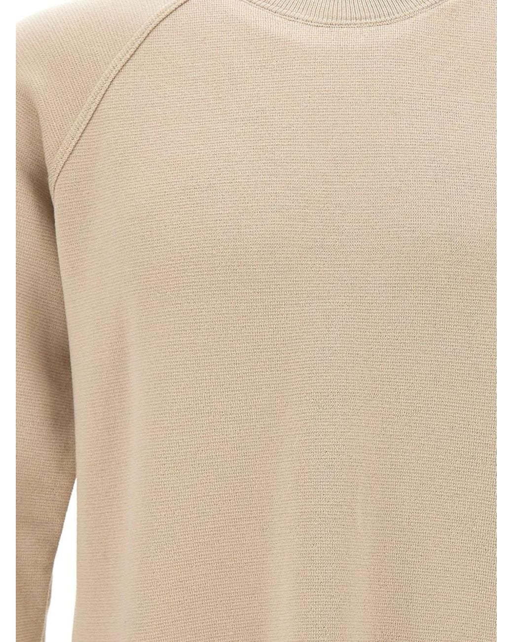 FILIPPO DE LAURENTIIS White Raglan-Sleeve Sweater for men