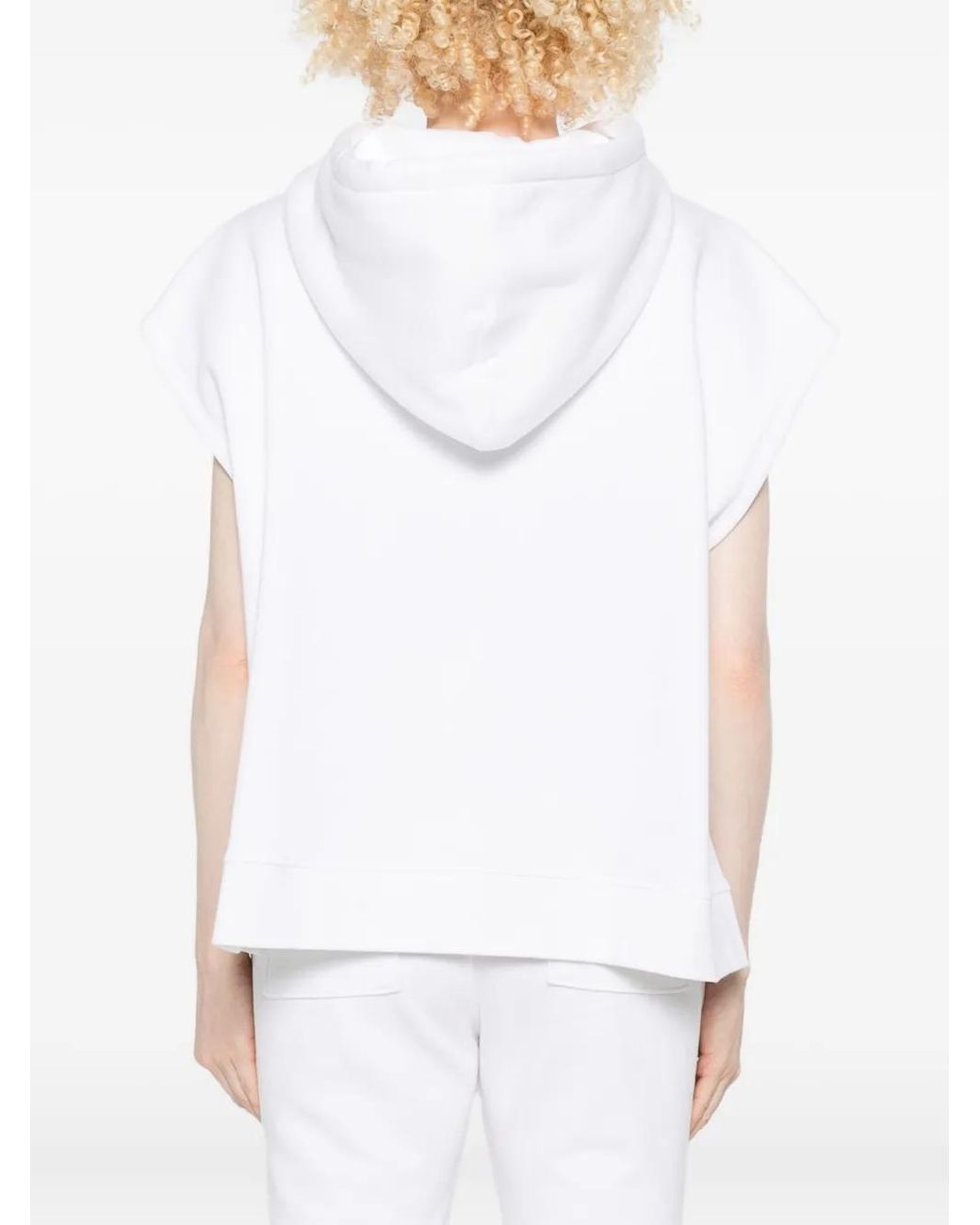 Marc O' Polo White Side-Split Hoodie