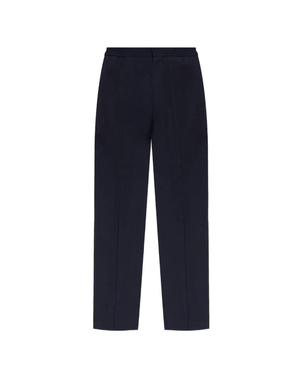 Paul Smith Blue Pantalon En Laine À Taille Élastiquée for men