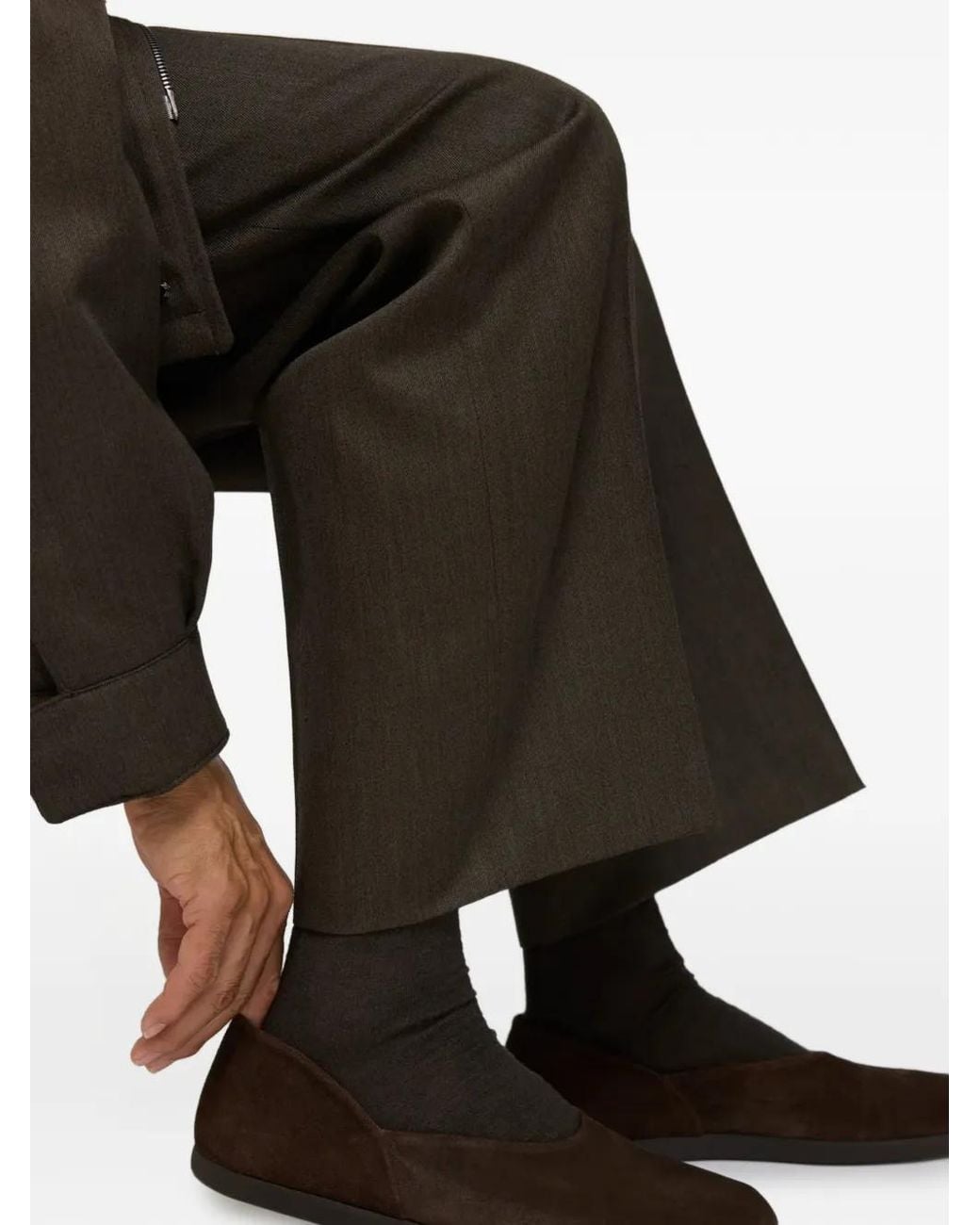 STÒFFA Brown Chaussons À Tannage Végétal for men