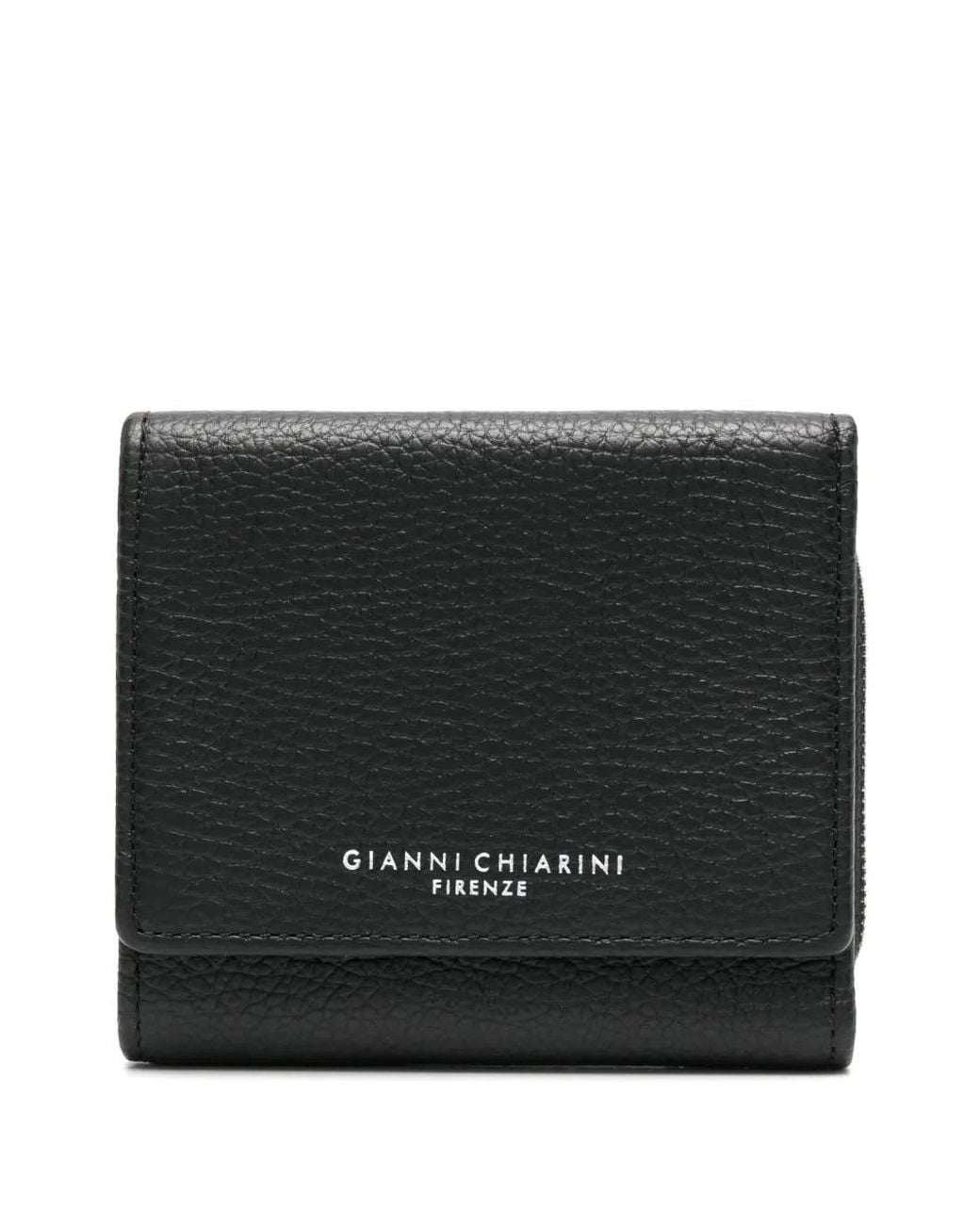 Gianni Chiarini Black Logo-Stamp Wallet